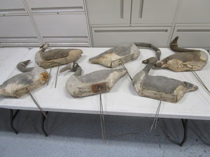 Straw Filled Canvas Goose Decoys