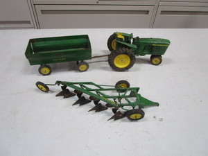 JD Tractor, Trailer, Plow