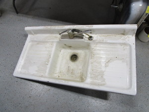Cast Iron Farmhouse Sink 24x50