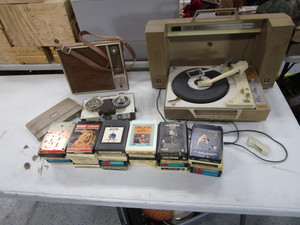 Record Player, Radio, Tape Player, 8 Tracks