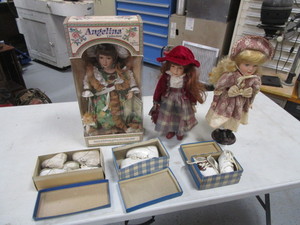 Porcelain Dolls & Baby Shoes