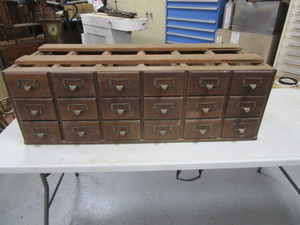 Index Card Cabinet 17x42x14