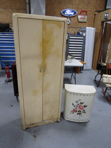 Metal Cabinet26x12x66 Metal Clothes Hamper 21x12x25