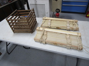 Egg Crate & Wood Blinds