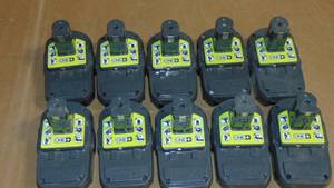10 Pack Ryobi  P190 2.0 Ah 18 Volt One Lithium-Ion Cordless Compact  Battery All Tested Good On Charger