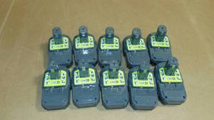 10 Pack Ryobi  P190 2.0 Ah 18 Volt One Lithium-Ion Cordless Compact  Battery All Tested Good On Charger
