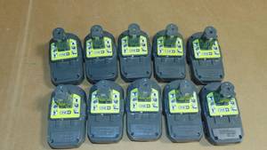 10 Pack Ryobi  P190 2.0 Ah 18 Volt One Lithium-Ion Cordless Compact  Battery All Tested Good On Charger