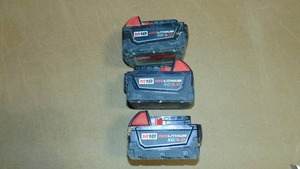 3 Pack Milwaukee 48-11-1850 M18 Redlithium 5.0Ah  Battery All Tested Good On Charger