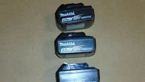 3 Pack Makita BL1840B 18V LXT Lithium-Ion 4.0Ah Battery All Tested Good On Charger