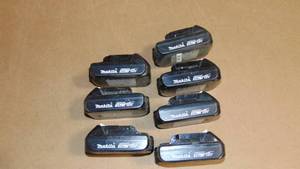 7 Pack Makita Mixed Lot   18V LXT Lithium-Ion Battery All Tested Good On Charger