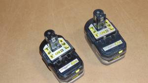 2 Pack Ryobi P191 18 Volt 3.0 Ah ONE Lithium-Ion LITHIUM HP High Capacity Compact Battery