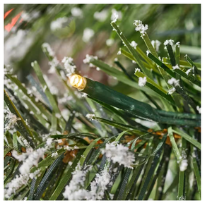 lot 3 image: 9 ft. Pre-Lit LED Sparkling Amelia Frosted Pine Artificial Christmas Tree with 600 Warm White Micro Fairy Lights 192072528824 NEW