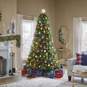 lot 8 image: 7.5 ft. Pre-Lit LED Westwood Fir Artificial Christmas Tree with 650 Warm White Micro Fairy Lights NEW