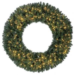 lot 15 image: Home Heritage 60 Color Changing LED Christmas Wreath w Remote 0192072511918 NEW