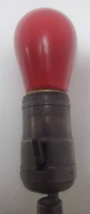 lot 316 image: Vintage Metal Train or Hotel BUSS Wall Light BUSSMAN MFG.