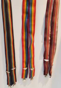 lot 336 image: Lot of 3 Vintage Colorful Mens Suspenders