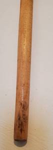 lot 52 image: Hand Carved Walking Stick Blonde Wood