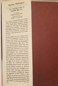 lot 325 image: The Civil War Letters of Elizabeth Blair Lee WARTIME WASHINGTON - Signed Copy