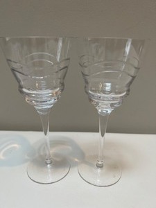 lot 166 image: Pair of Tyrone WATERFORD Wine Glasses