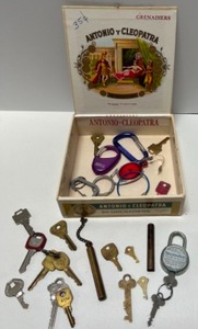 lot 230 image: Vintage Slaymaker Lock and Random Keys & Misc.