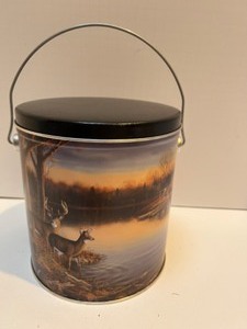 lot 242 image: 1997 Sam Timm Artwork Wild Wings Collectible Tin Canister