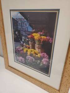 lot 357 image: Signed Photo of Pikes Market in Seattle - Colored Photograph Framed Picture