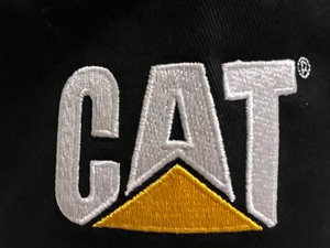 lot 345 image: Vintage 90s Caterpillar CAT Embroidered Cap Hat Taiwan Snapback