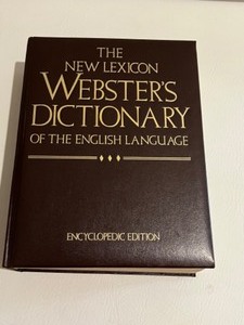 lot 363 image: Vintage New Lexicon Websters Dictionary of The English Language Big Book