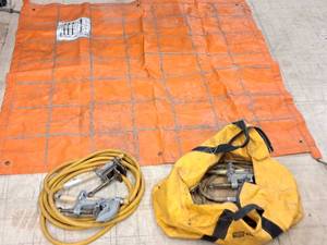 lot 306 image: Grounding Wire Set (x2) and Equi-mat Protective Grounding Grid (x1)