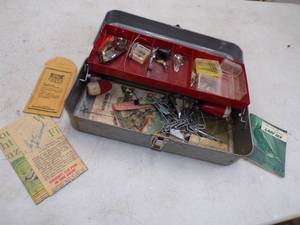 Vintage Tackle Box with Tackle