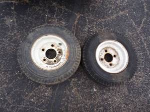 Pair on 8 Trailor Tires
