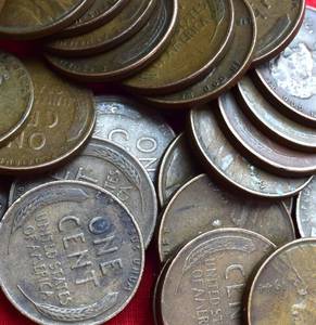 Lot of (25) WHEAT PENNIES - 1940s Wheat Pennies Philadelphia and Denver Mint FG-VF