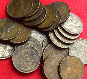 Lot of (15) WHEAT PENNIES - 1940s Wheat Pennies Philadelphia and Denver Mint FG-VF