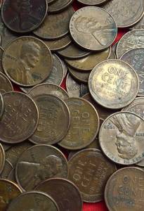 Lot of (65) WHEAT PENNIES - 1950s Wheat Pennies Philadelphia and Denver Mint FG-VF