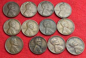 Lot of (58) WHEAT PENNIES - 1940s Wheat Pennies Philadelphia and Denver Mint FG-VF