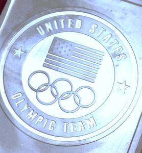 Lot of (1) 10 TROY OUNCE SILVER BARS  - SILVER BULLION BARS  - USA OLYMPIC TEAM USA