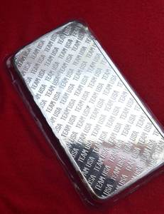 Lot of (1) 10 TROY OUNCE SILVER BARS  - SILVER BULLION BARS  - USA OLYMPIC TEAM USA