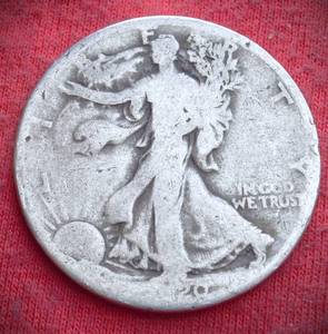 Lot of (1) 90% SILVER LIBERTY WALKING HALF DOLLARS