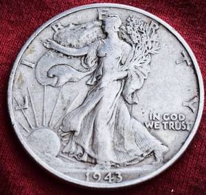Lot of (1) 90% SILVER LIBERTY WALKING HALF DOLLARS