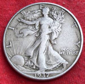 Lot of (1) 90% SILVER LIBERTY WALKING HALF DOLLARS