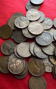Lot of (50) Wheat Pennies