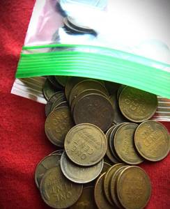 Lot of (50) Wheat Pennies