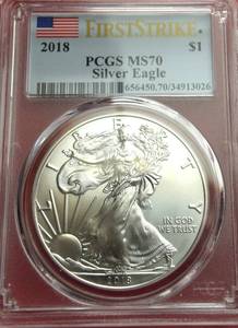 Lot of (1) 2018  EAGLES FIRST STRIKE  MS 70 GEM UNCIRCULATED