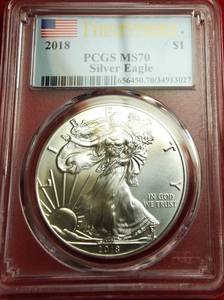 Lot of (1) 2018  EAGLES FIRST STRIKE  MS 70 GEM UNCIRCULATED