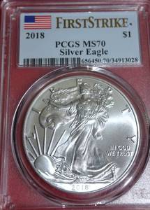 Lot of (1) 2018  EAGLES FIRST STRIKE  MS 70 GEM UNCIRCULATED