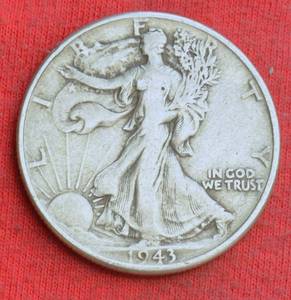 Lot of (1) 1942 WALKING LIBERTY HALF DOLLARS    MOSTLY FINE OR BETTER 90% SILVER