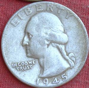 Lot of (6) 90% SILVER WASHINGTON QUARTERS