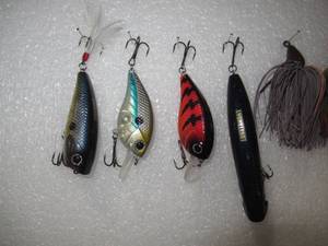 Set of 7 Spinner, Wiggler, Rattler, Diver Fishing Lures