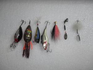 Set of 7 Spinner, Wiggler, Rattler, Diver, Spoons Fishing Lures