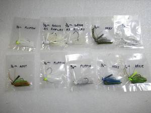 Set of 10  Grass, Arky, Rattle Spinner Fishing Lures